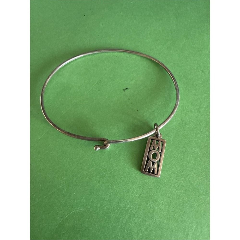 Retired James Avery Framed MOM Charm W/bracelet Sterling Silver 925 (5616)